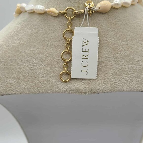 J Crew Shell Faux Pearl Necklace NWT!  NEW! - Picture 4 of 7